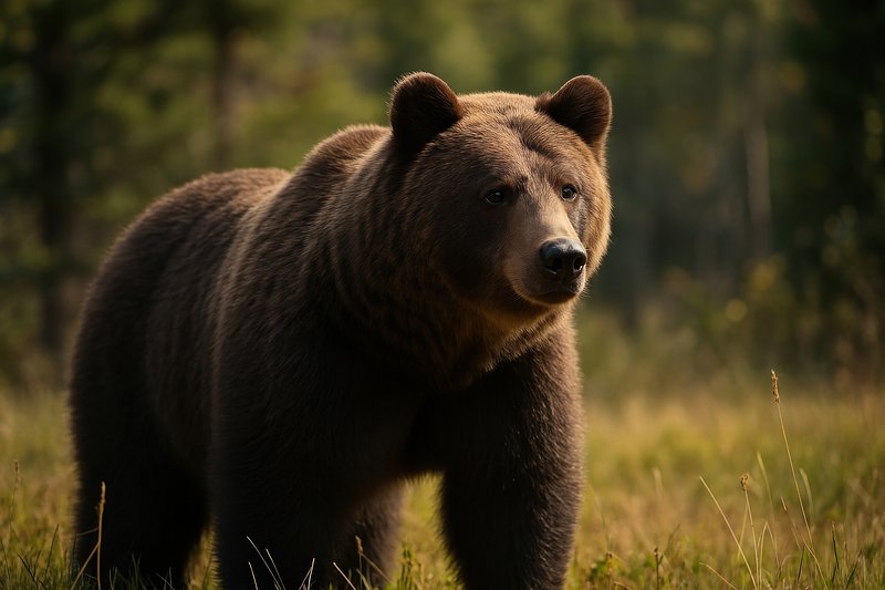 Majestic bear in wilderness