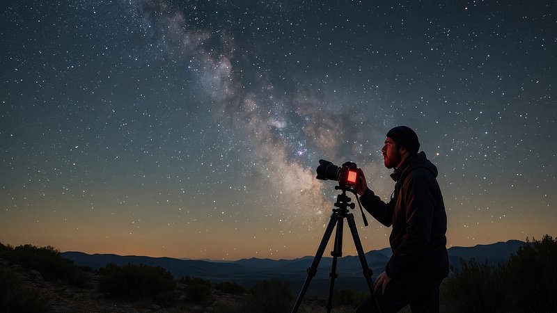 Stargazing photographer captures galaxy