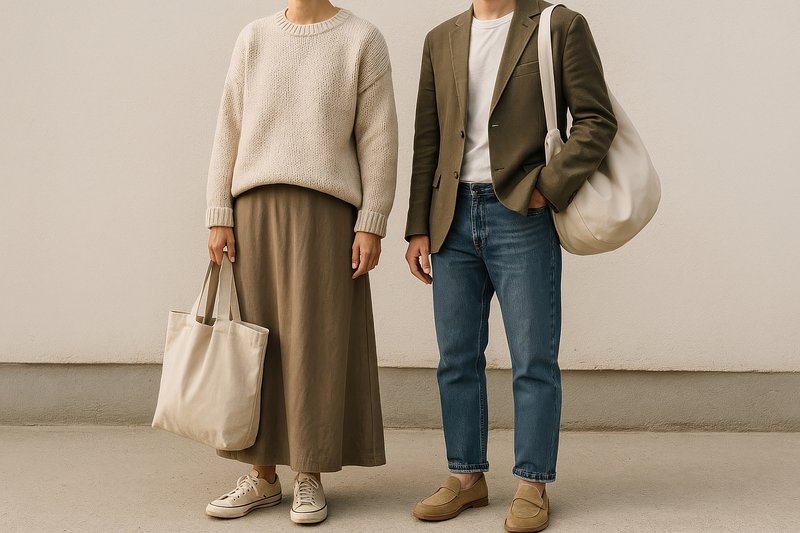 Casual minimalist fashion style