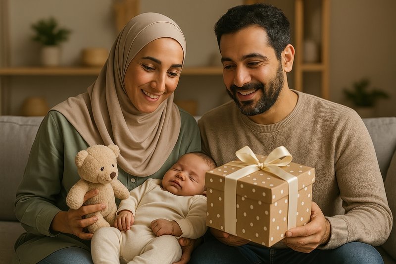 Family love gift moment happiness