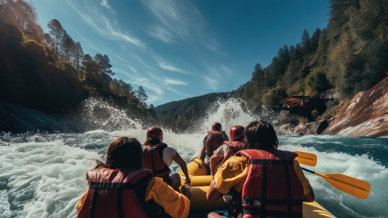 Thrilling whitewater rafting adventure