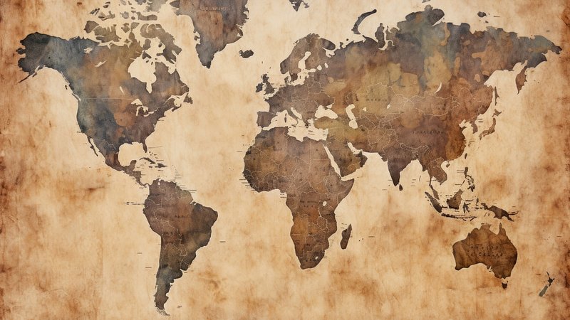 Vintage world map wallpaper