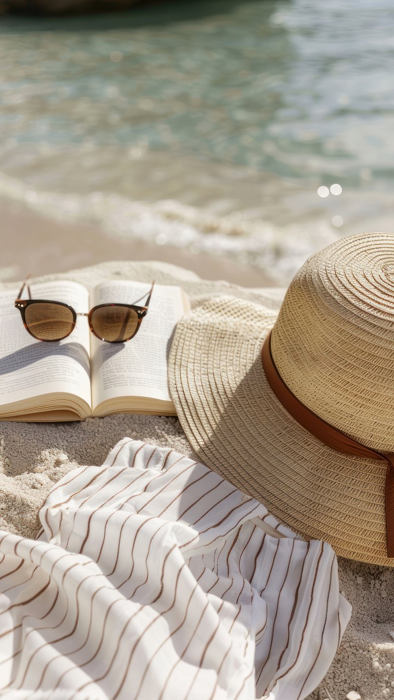 Relaxing beach summer essentials