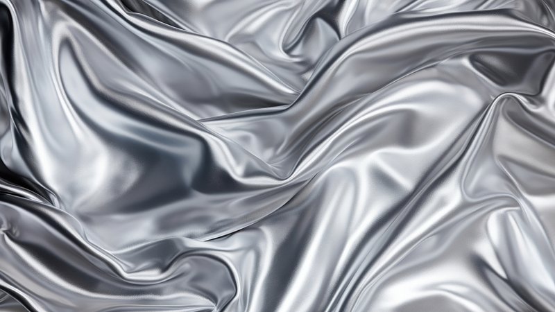 Luxurious silver satin texture, desktop wallpaper