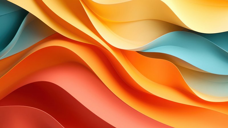 Vibrant abstract colorful wave design