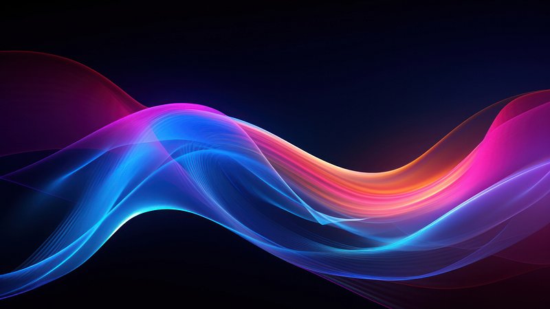 Vibrant abstract colorful wave design