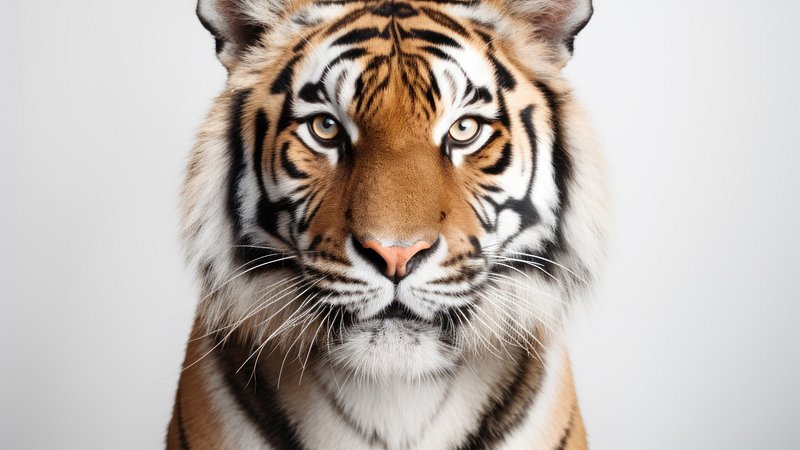 Majestic tiger intense gaze