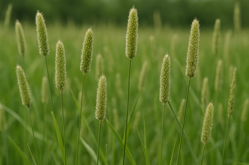 Lush green field serenity