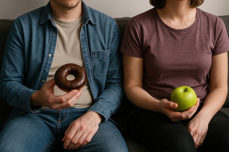 Choice between healthy snacks
