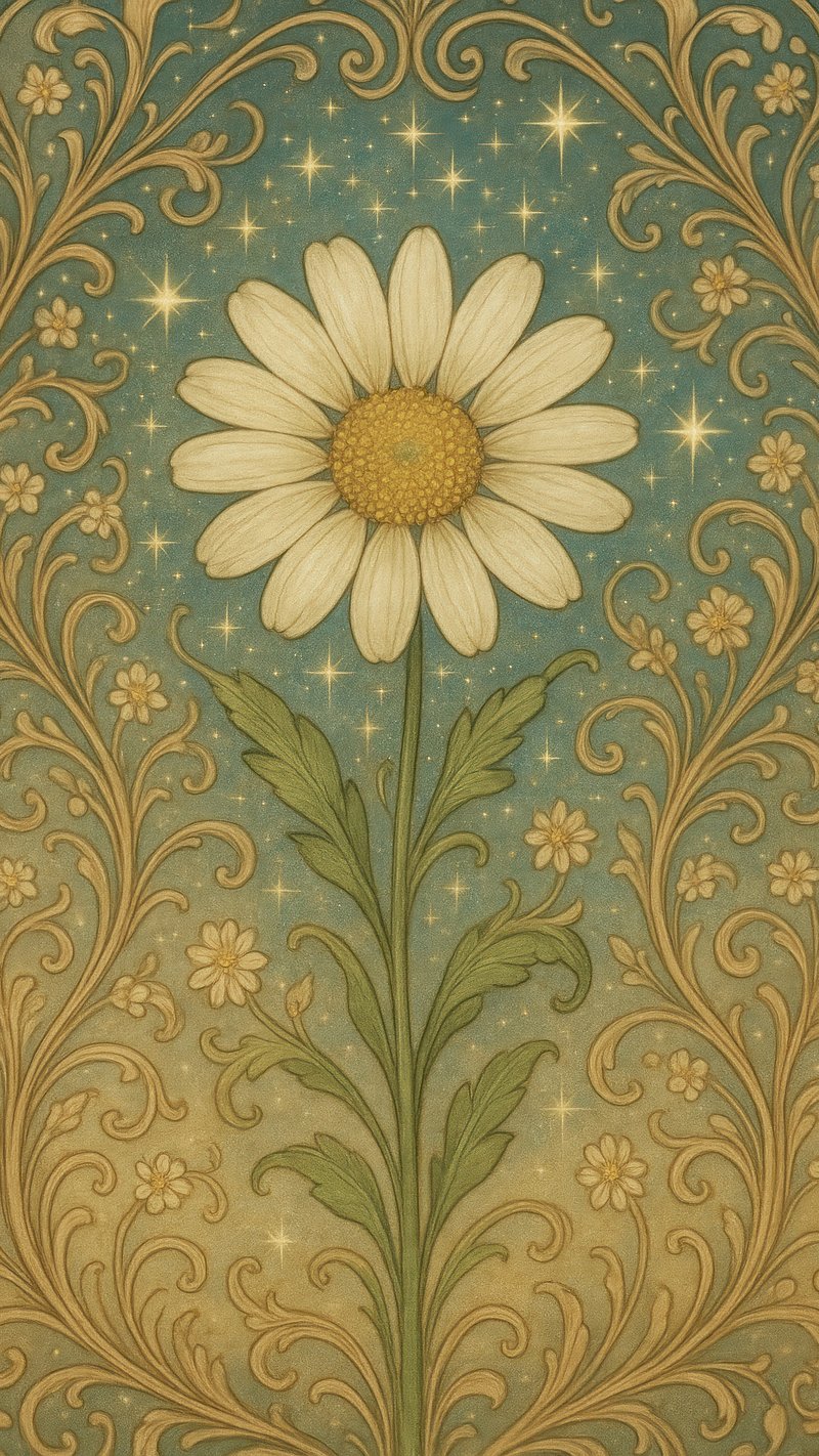 Whimsical floral starry elegance