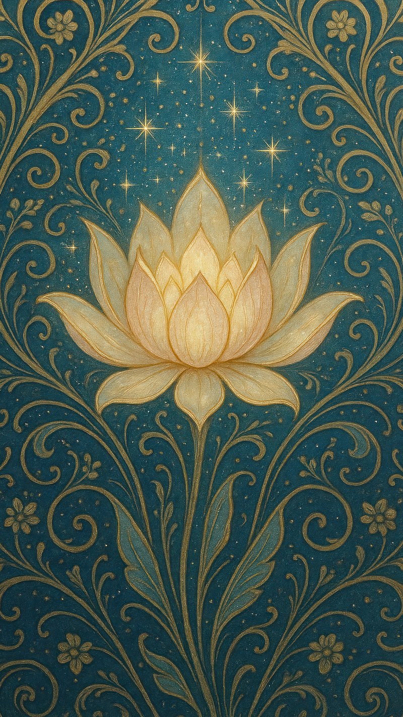 Elegant lotus floral design