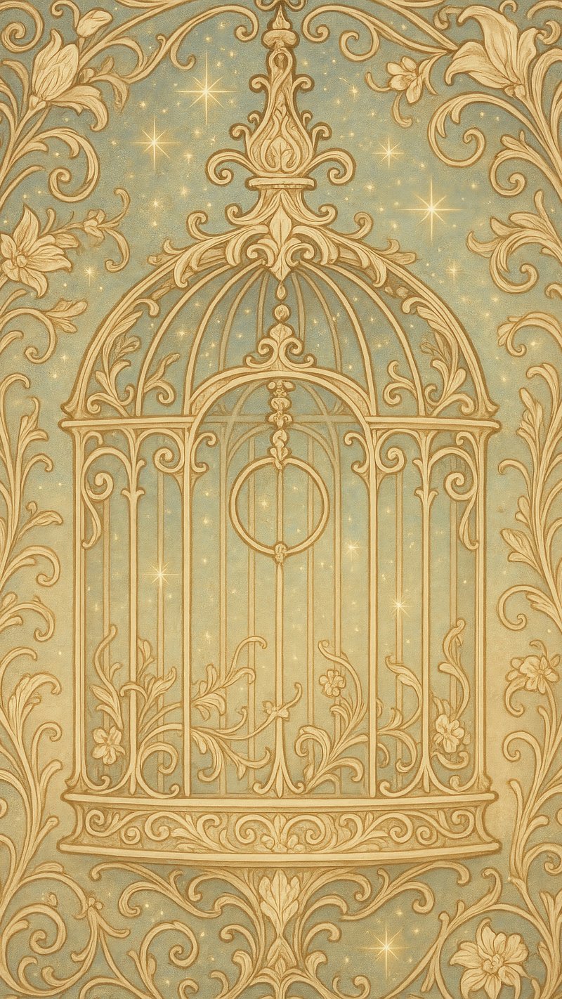 Elegant floral cage design
