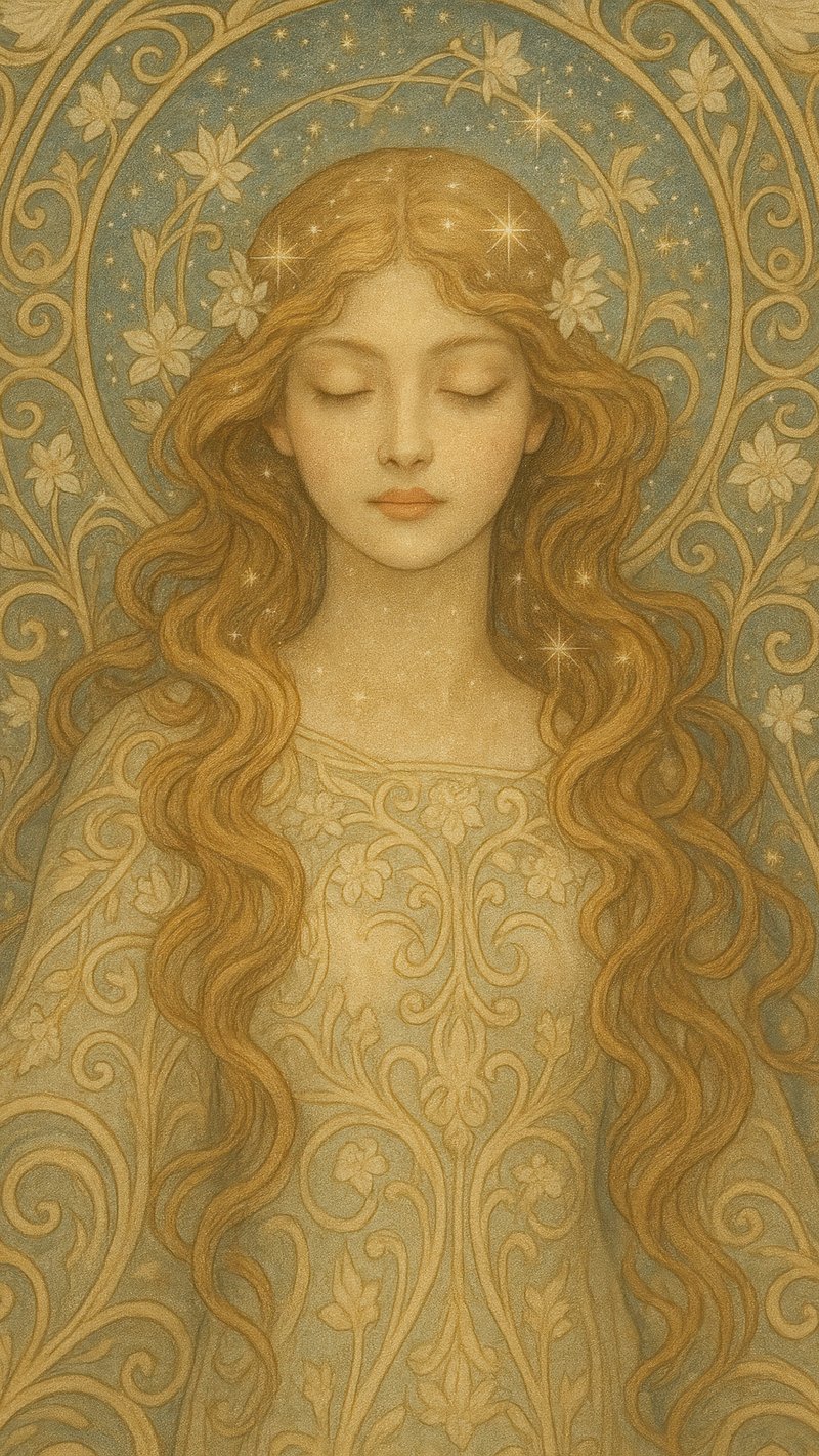 Ethereal celestial maiden art