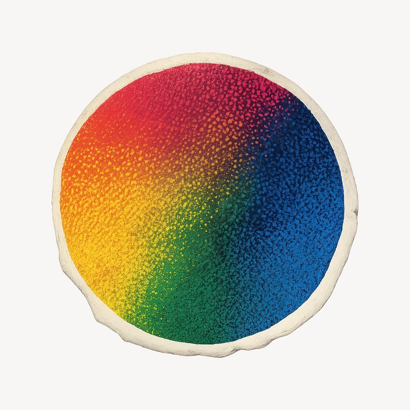 Colorful textured circular gradient