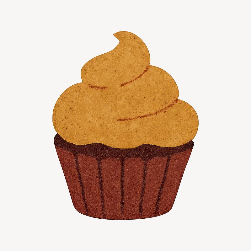 Delicious cupcake illustration art.