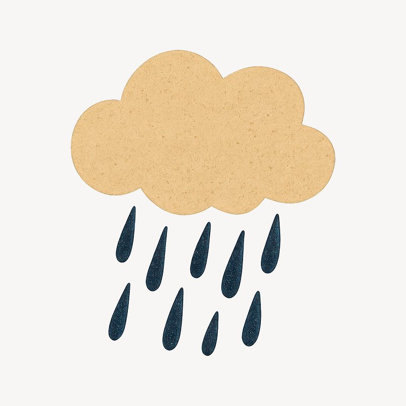 PNG Minimalist cloud raining illustration | Free PNG - rawpixel