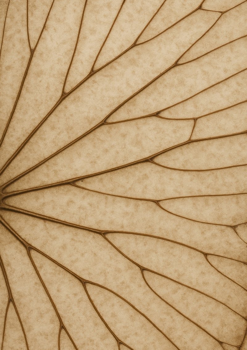 Intricate leaf vein pattern