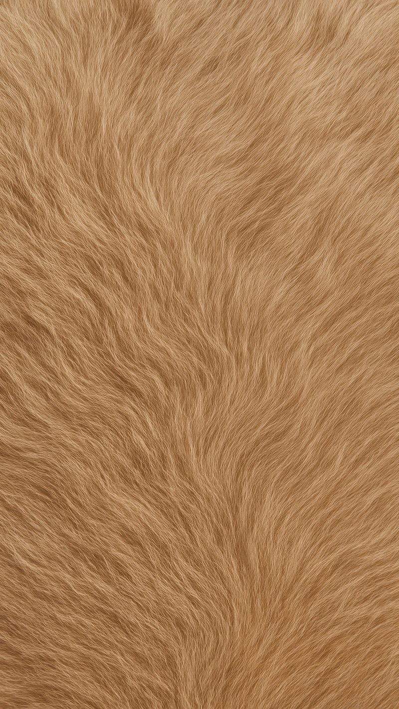 Soft textured brown fur