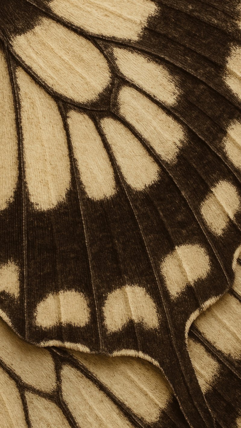 Intricate butterfly wing pattern
