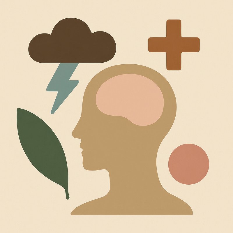 Mind health abstract illustration.