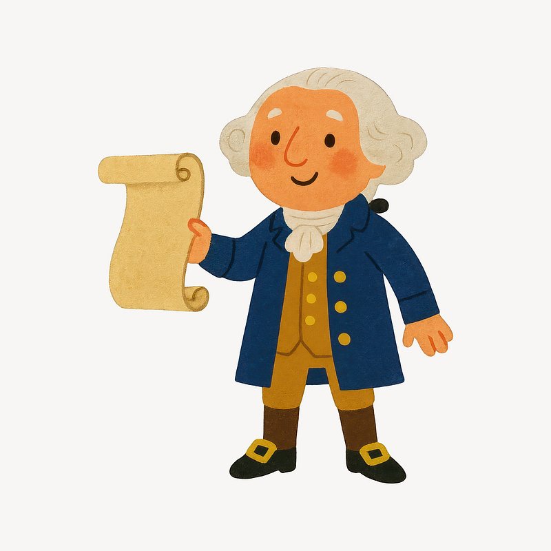 Historical figure holding scroll