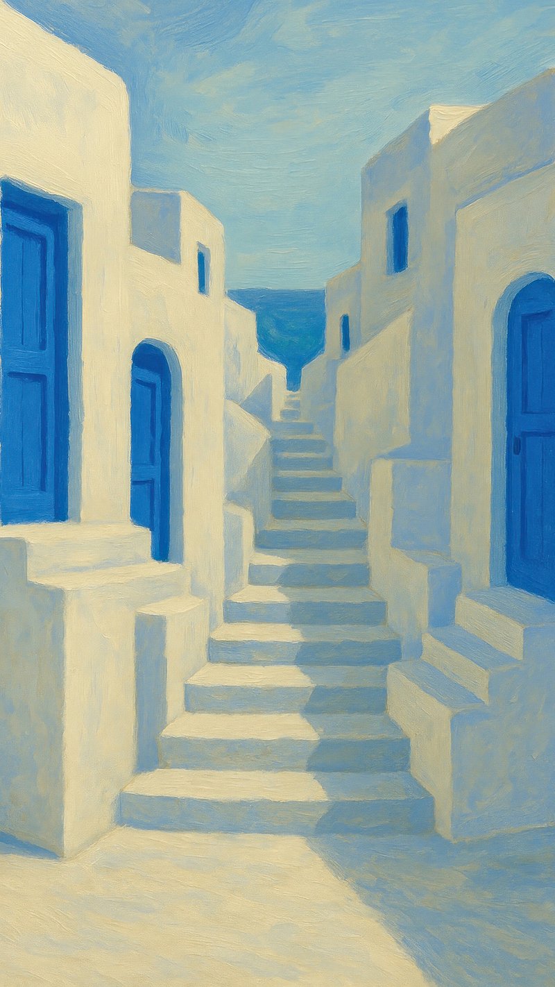 Charming Greek island architecture