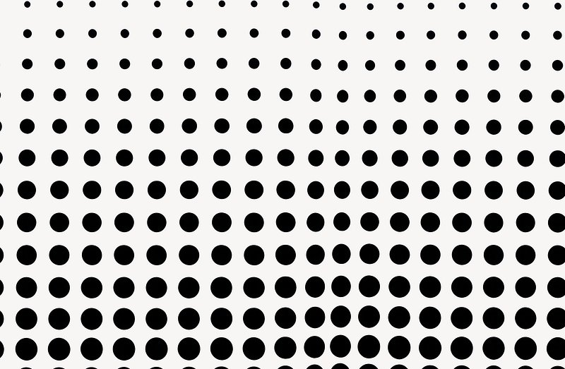 Halftone pattern background black dots vector