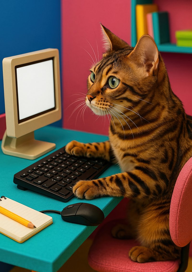 Cat And Computer JPEG Mockup Images | Free Photos, PNG Stickers ...