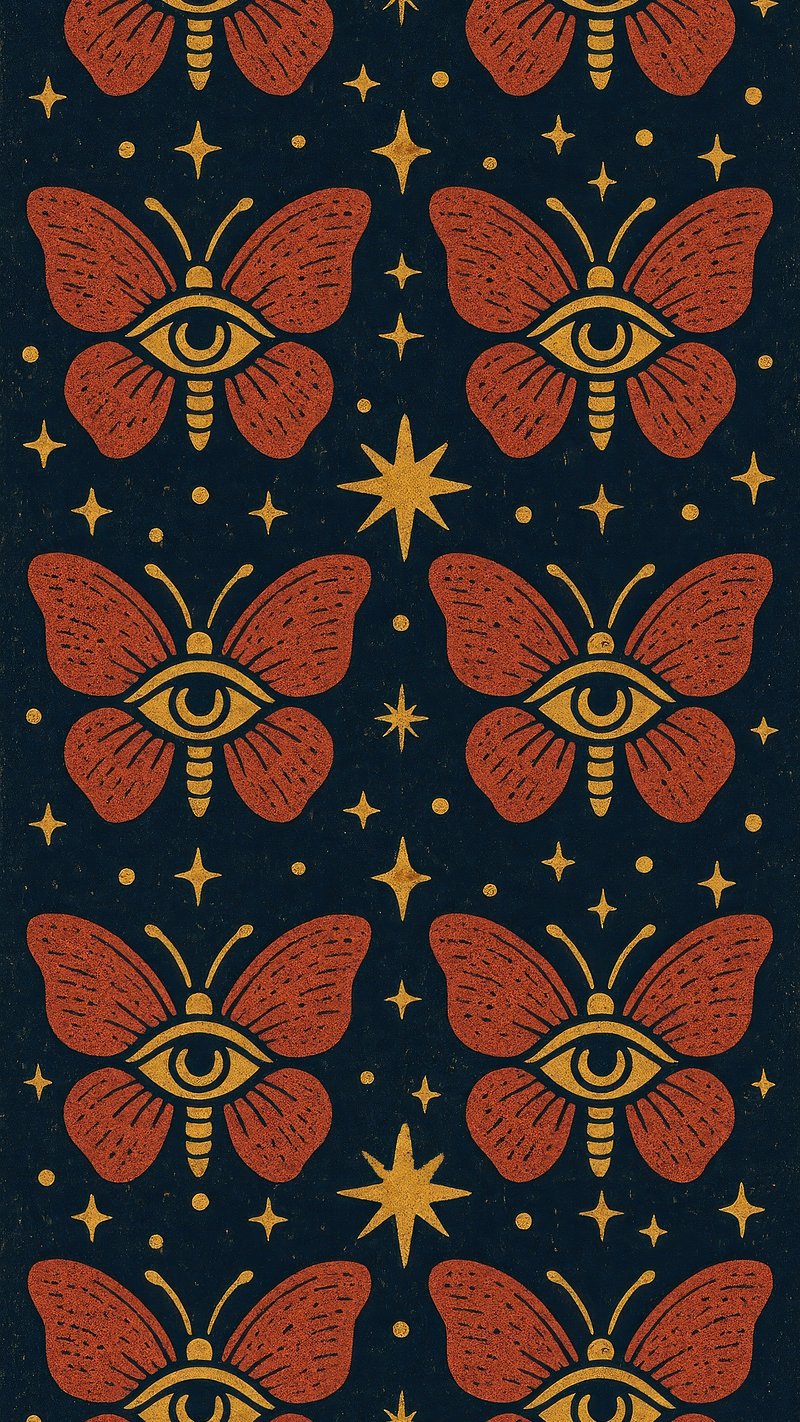 Mystical moths with all-seeing eyes.