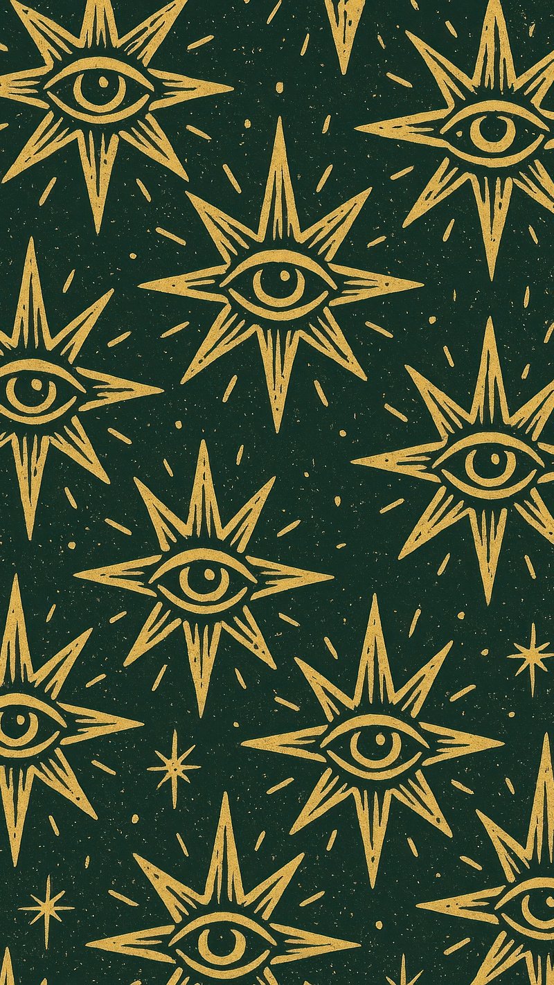 Mystical eye pattern wallpaper