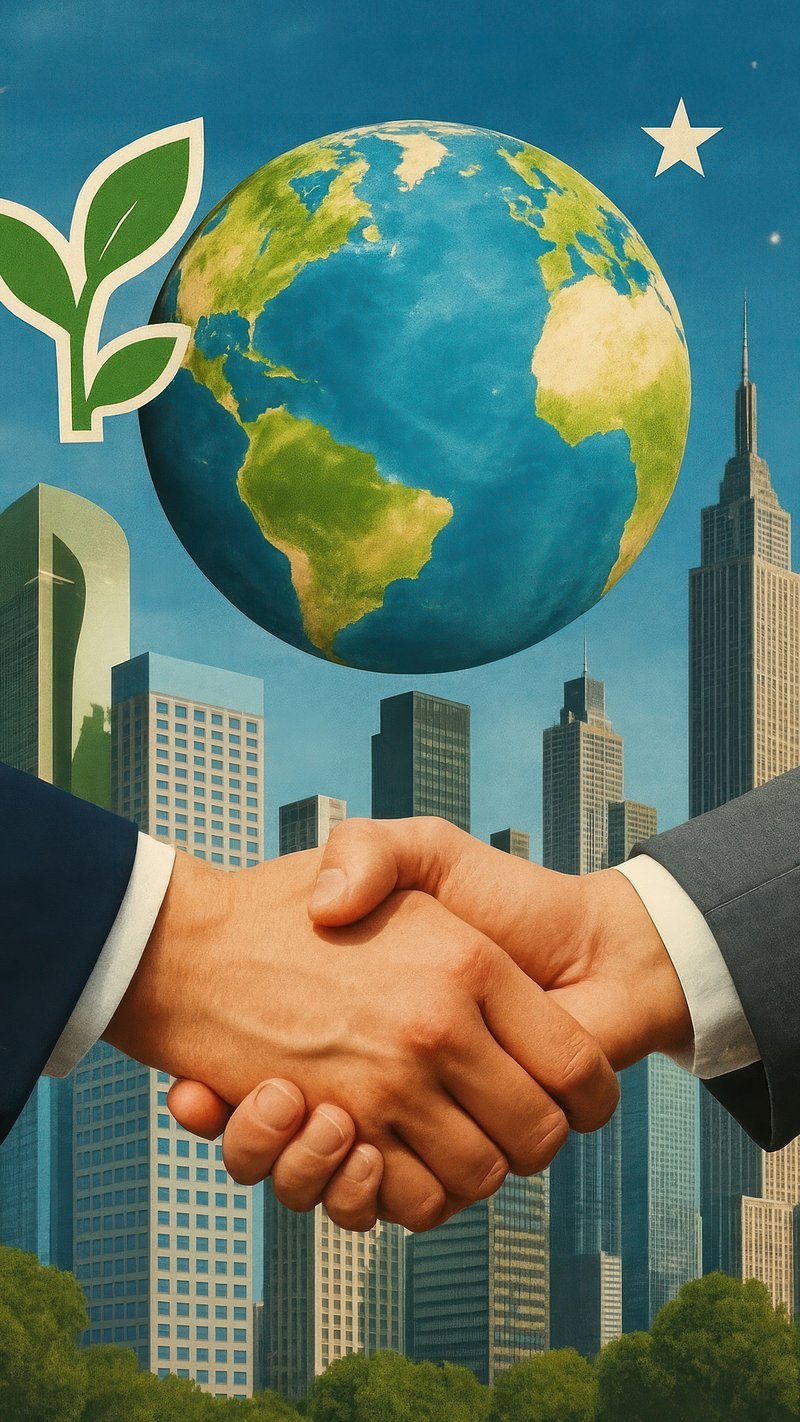 Global cooperation for sustainable future.