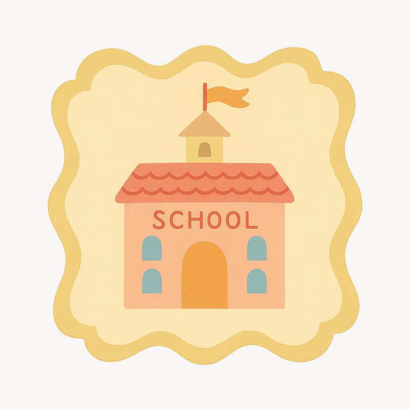 Vintage school illustration design.