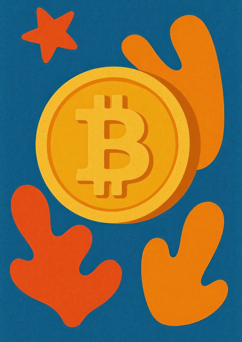 Vibrant Bitcoin abstract design. mobile | Free Photo Illustration - rawpixel