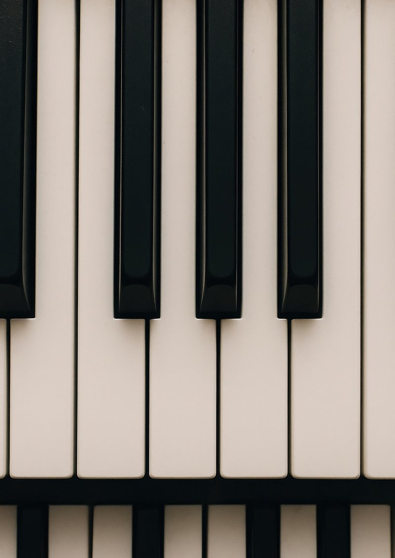 Elegant dark piano keys wallpaper | Free Photo Illustration - rawpixel, image size:800x1131
