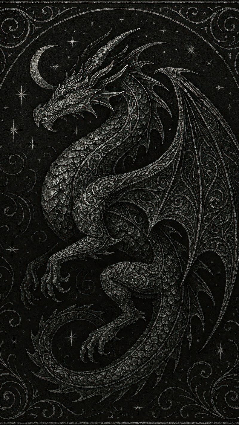 Black Dragon Wallpaper Images | Free Photos, PNG Stickers, Wallpapers \u0026  Backgrounds - rawpixel, image size:800x1422