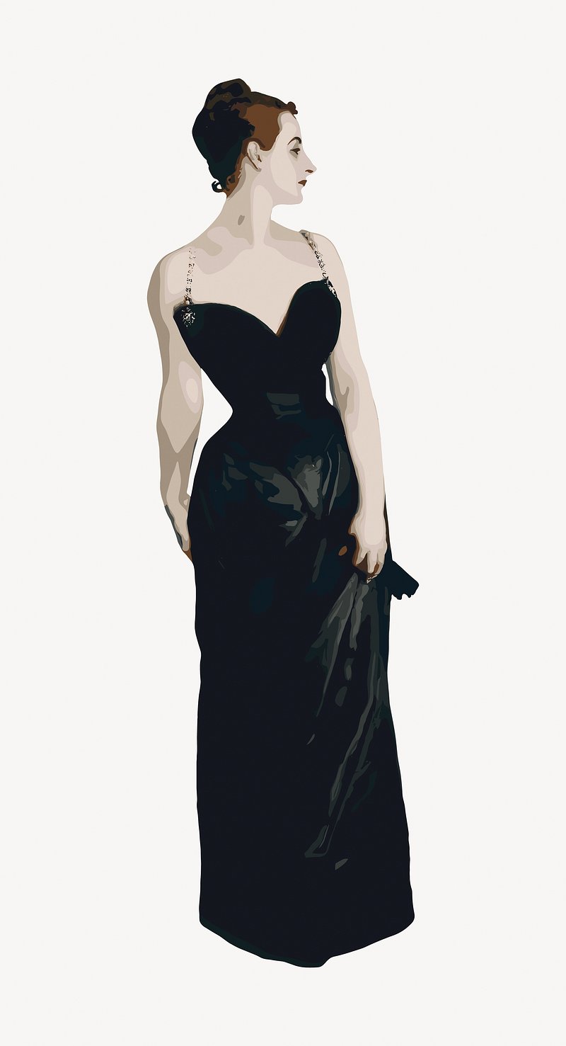 Madame X (Madame Pierre Gautreau) | Free Photo Illustration - rawpixel, image size:800x1477