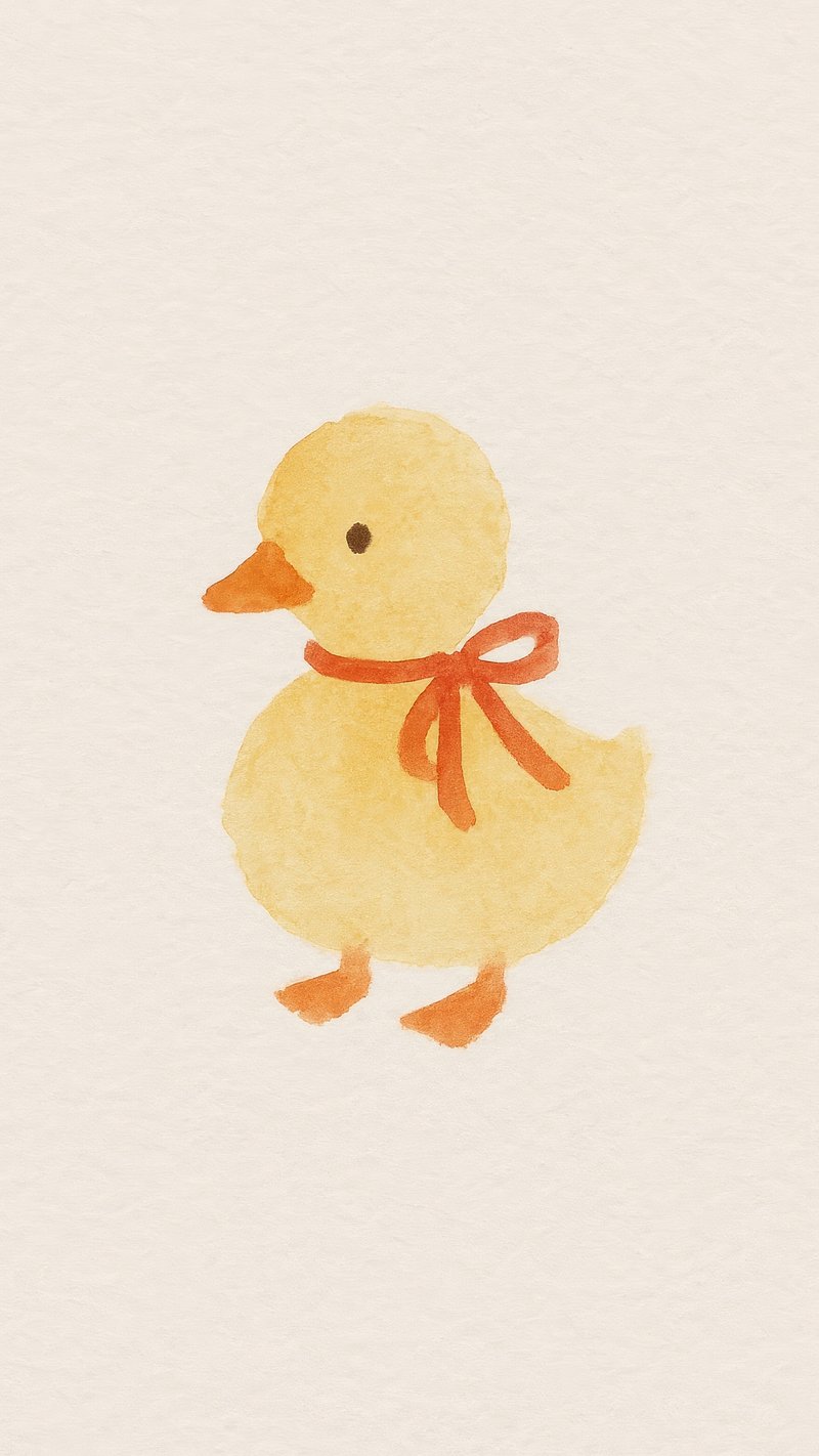 Cute Duck Wallpaper Images | Free Photos, PNG Stickers, Wallpapers \u0026  Backgrounds - rawpixel, image size:800x1422