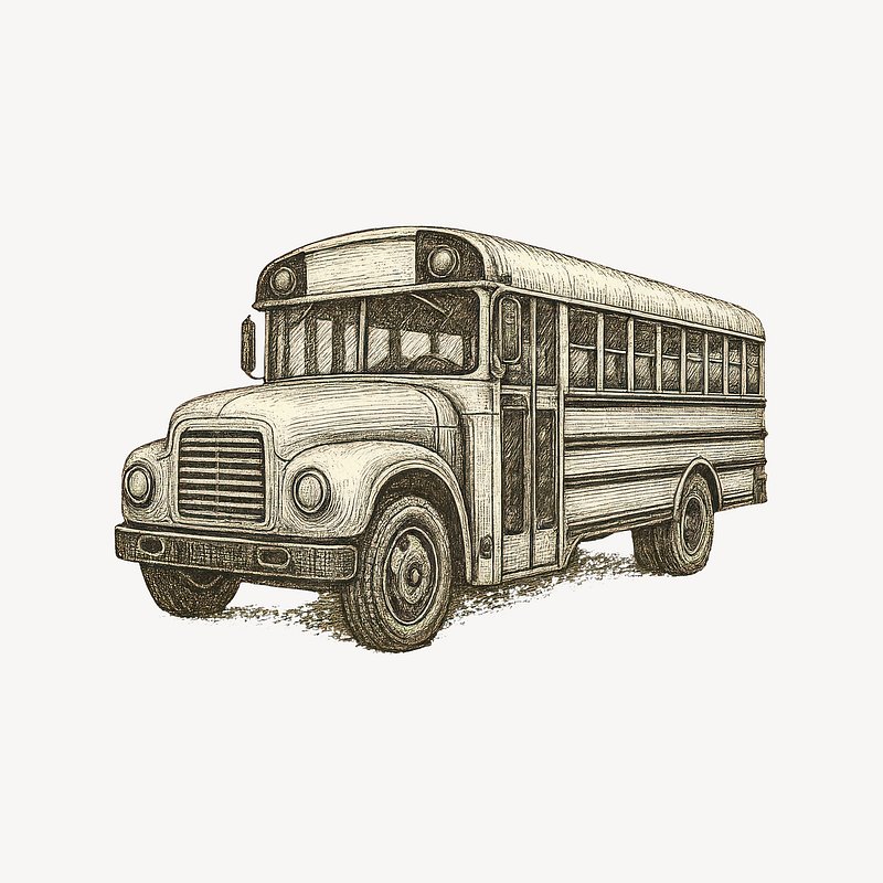 School+bus+image Illustration PNG Images | Free Photos, PNG Stickers ...
