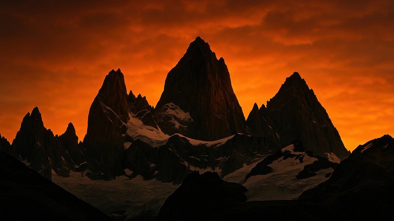 Silhouette Of A Mountain Peak Sky Wallpaper Images | Free Photos, PNG ...