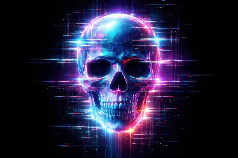 Glitch Skull Digital Images | Free Photos, PNG Stickers, Wallpapers ...