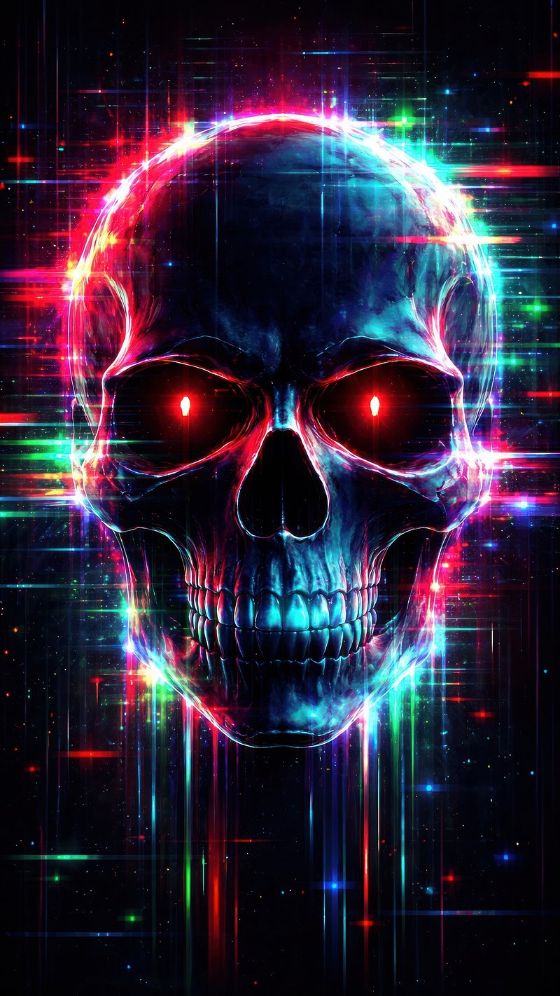 Glitch Skull Digital Images | Free Photos, PNG Stickers, Wallpapers ...