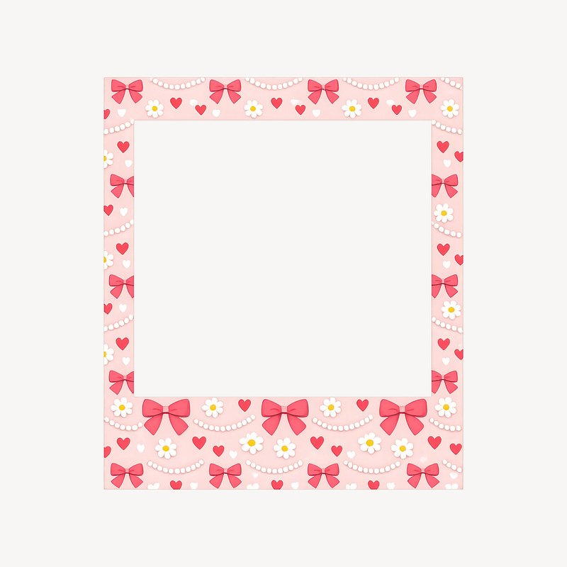 Pink Simple Border Coquette Design Images | Free Photos, PNG Stickers ...