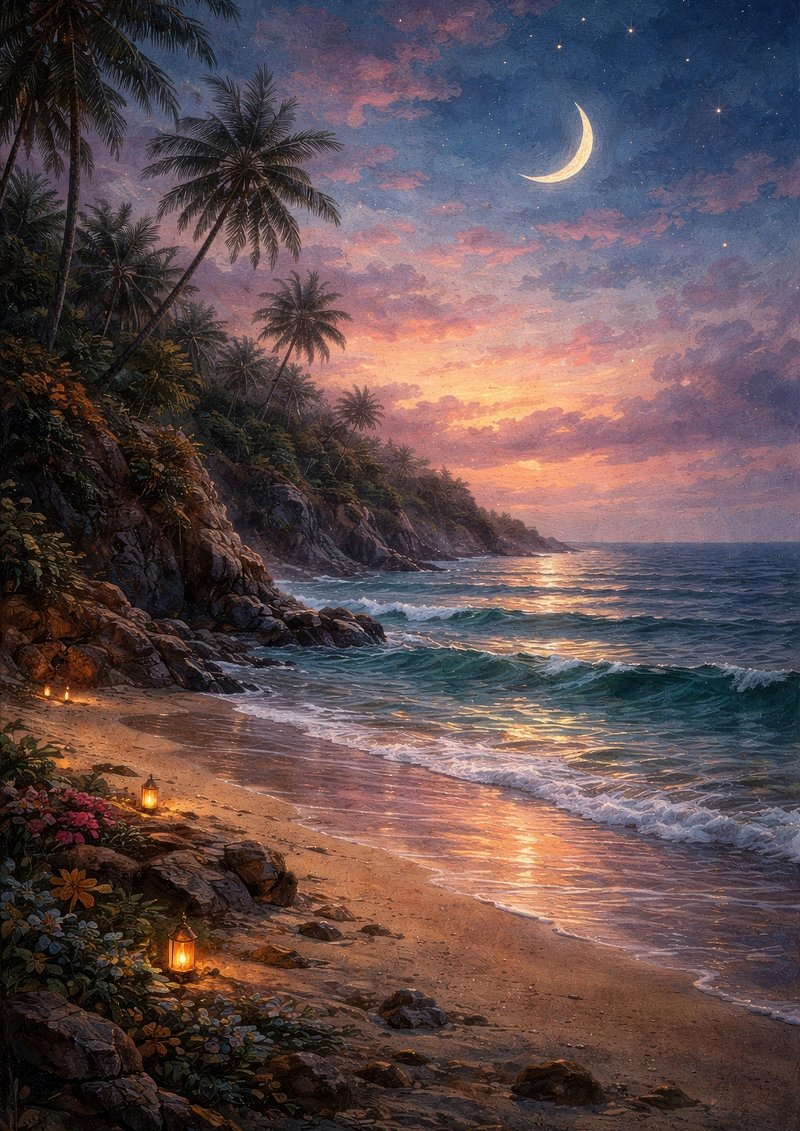 Beach Sunset Palm Tree Wallpaper Serene Images | Free Photos, PNG ...