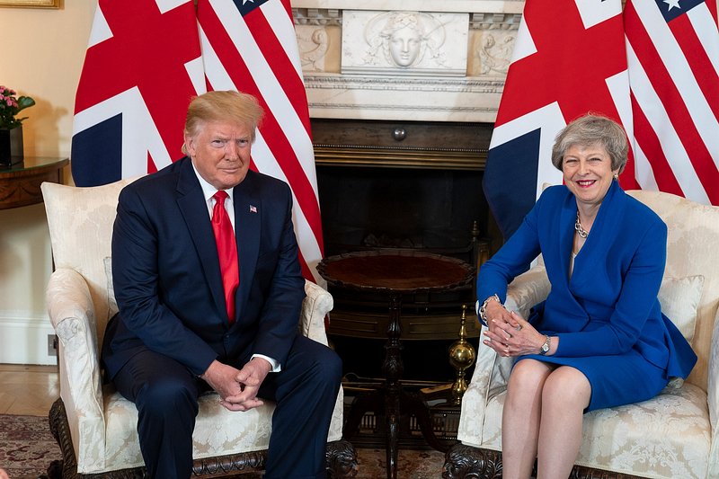 President Trump at No. 10 | Free Photo - rawpixel