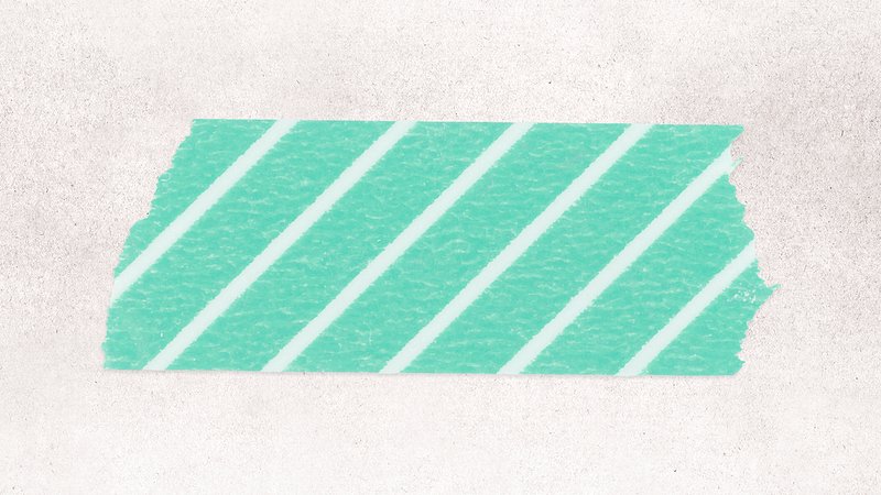 Washi Tape Green PNG, Vector, PSD, and Clipart With Transparent