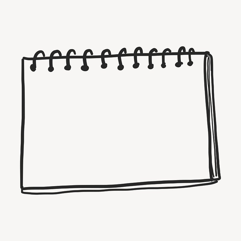 Premium Vector  Unlined notebook