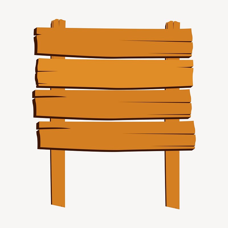 clipart of wood sigh