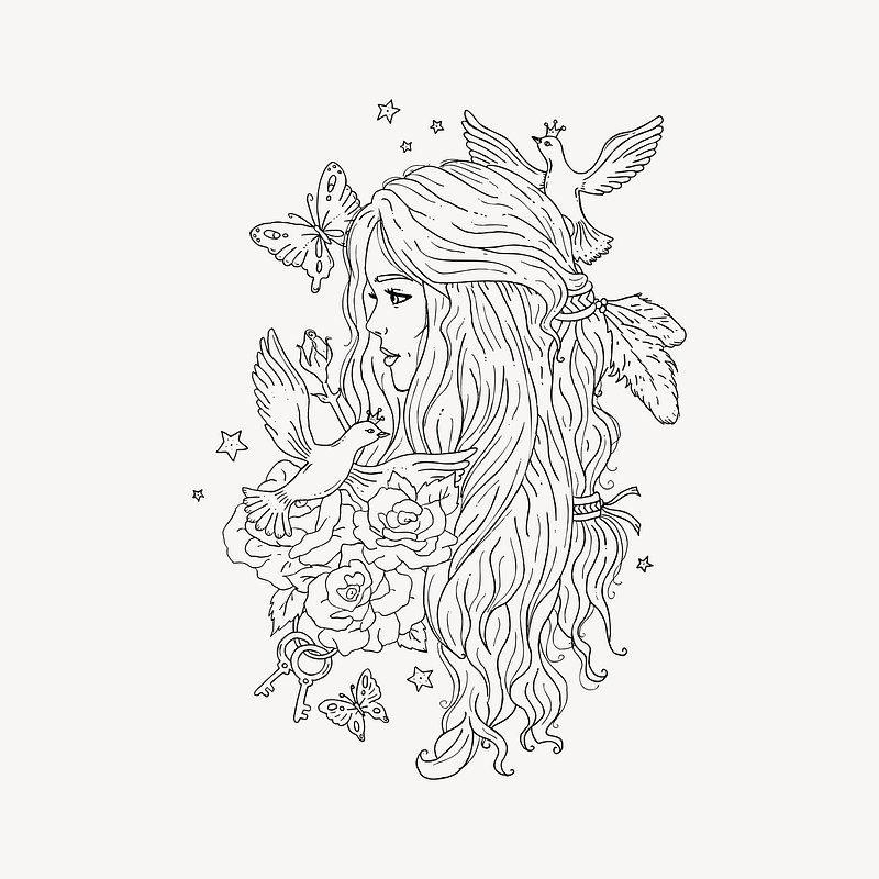 Sketch Of A Beautiful Girl For Happy Womens Day Background RoyaltyFree  Stock Image  Storyblocks