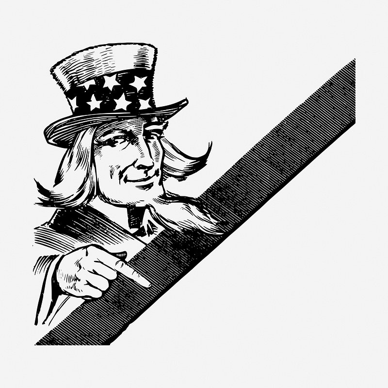 simple uncle sam drawing