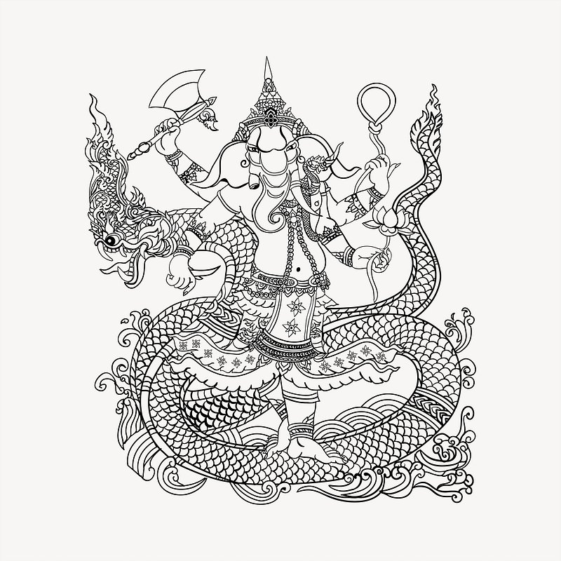 How to Draw the Sitting Hindu God Ganesha, Step by Step « Drawing &  Illustration :: WonderHowTo